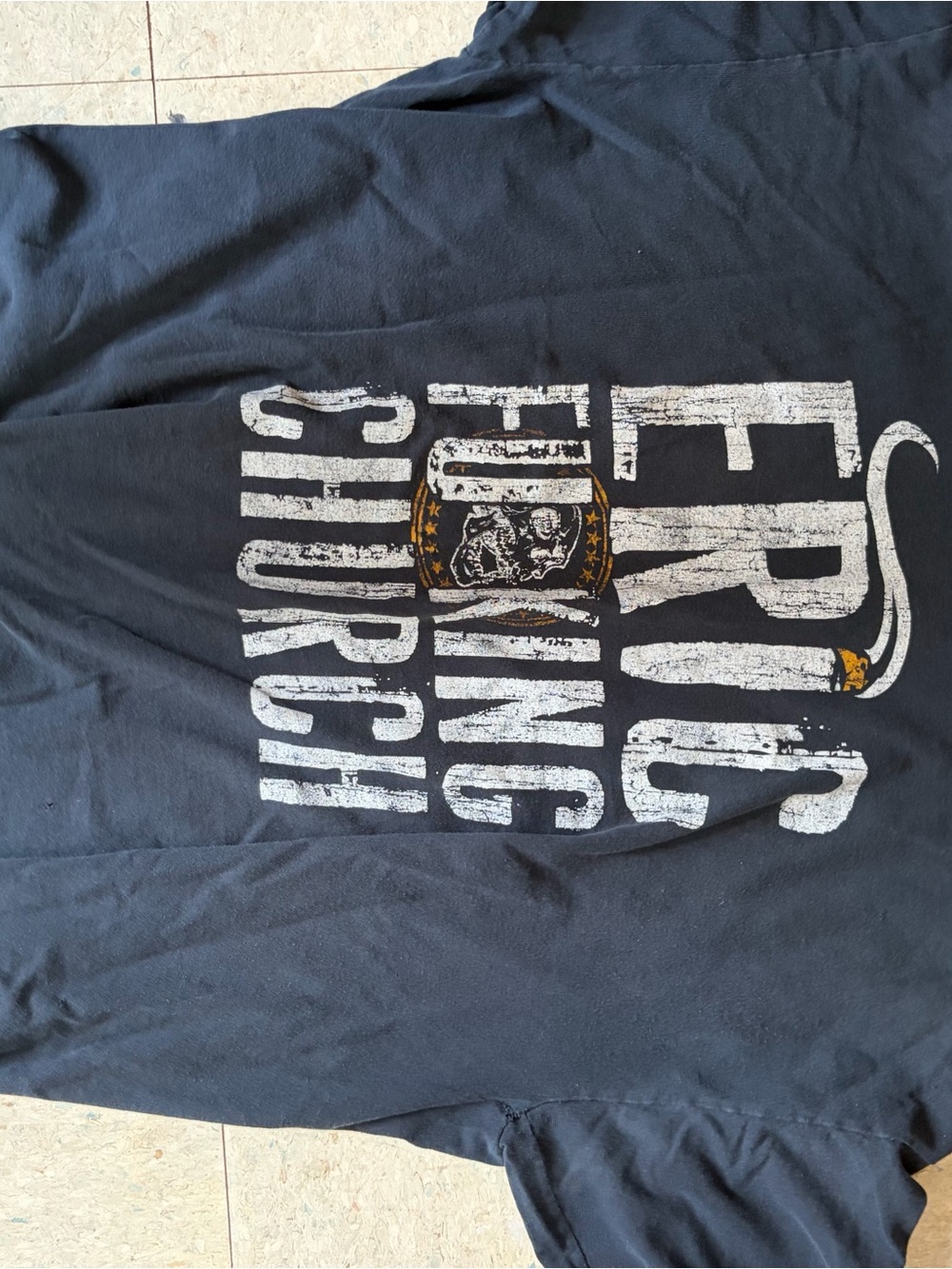 Gildan Men’s XL Eric Church Graphic Tee with Gold Accents